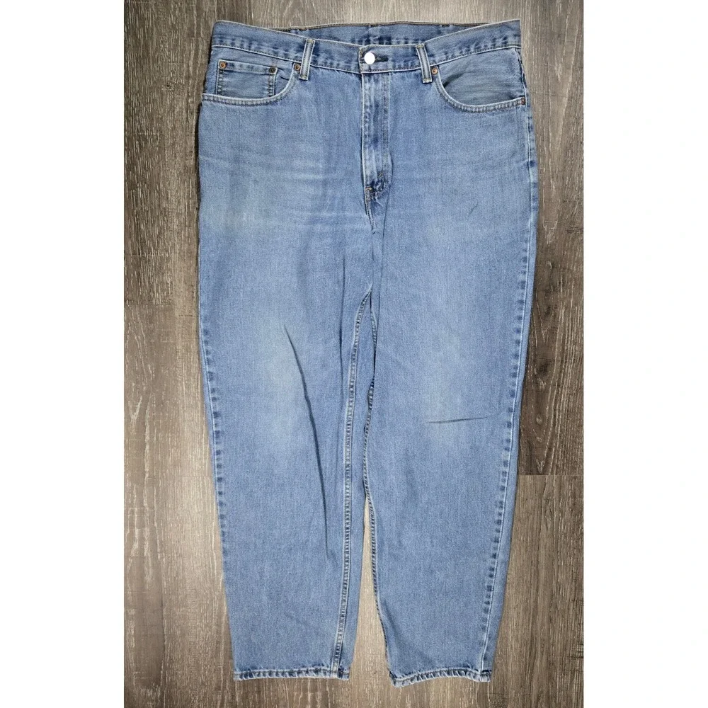 Levi's 560 Comfort‎ Fit Jeans 38x34 - Light Wash Baggy Tapered Barrel Jeans